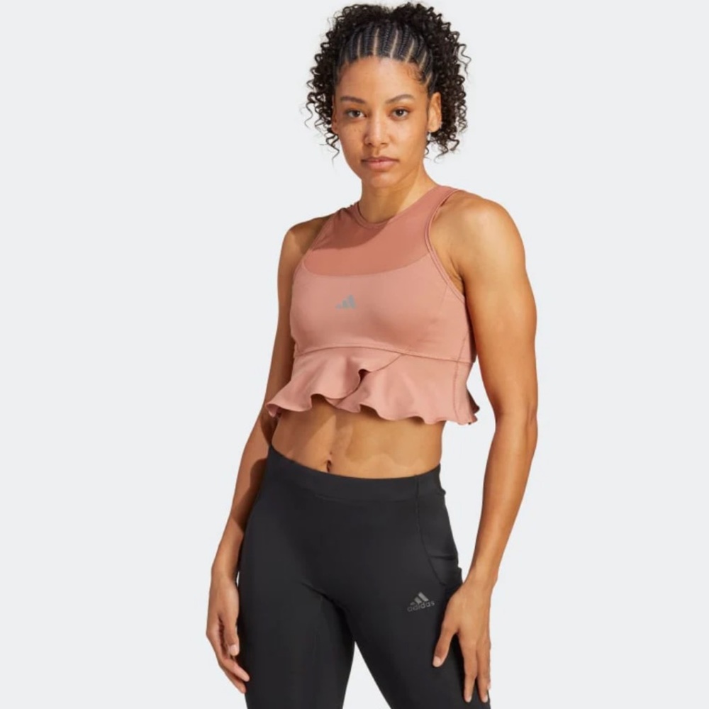 ADIDAS • collective power crop top • sz: S • colour: clay strata